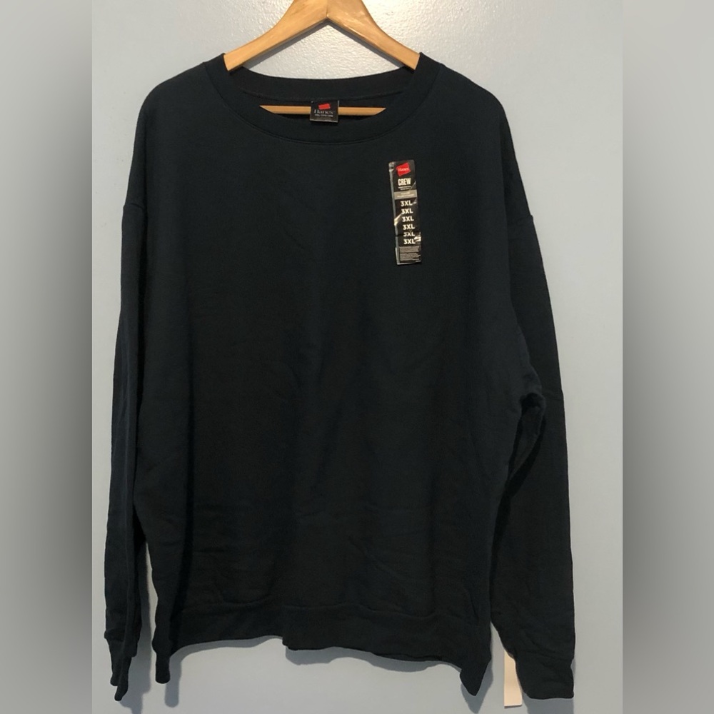 Hanes Men's Navy Crewneck Sweater